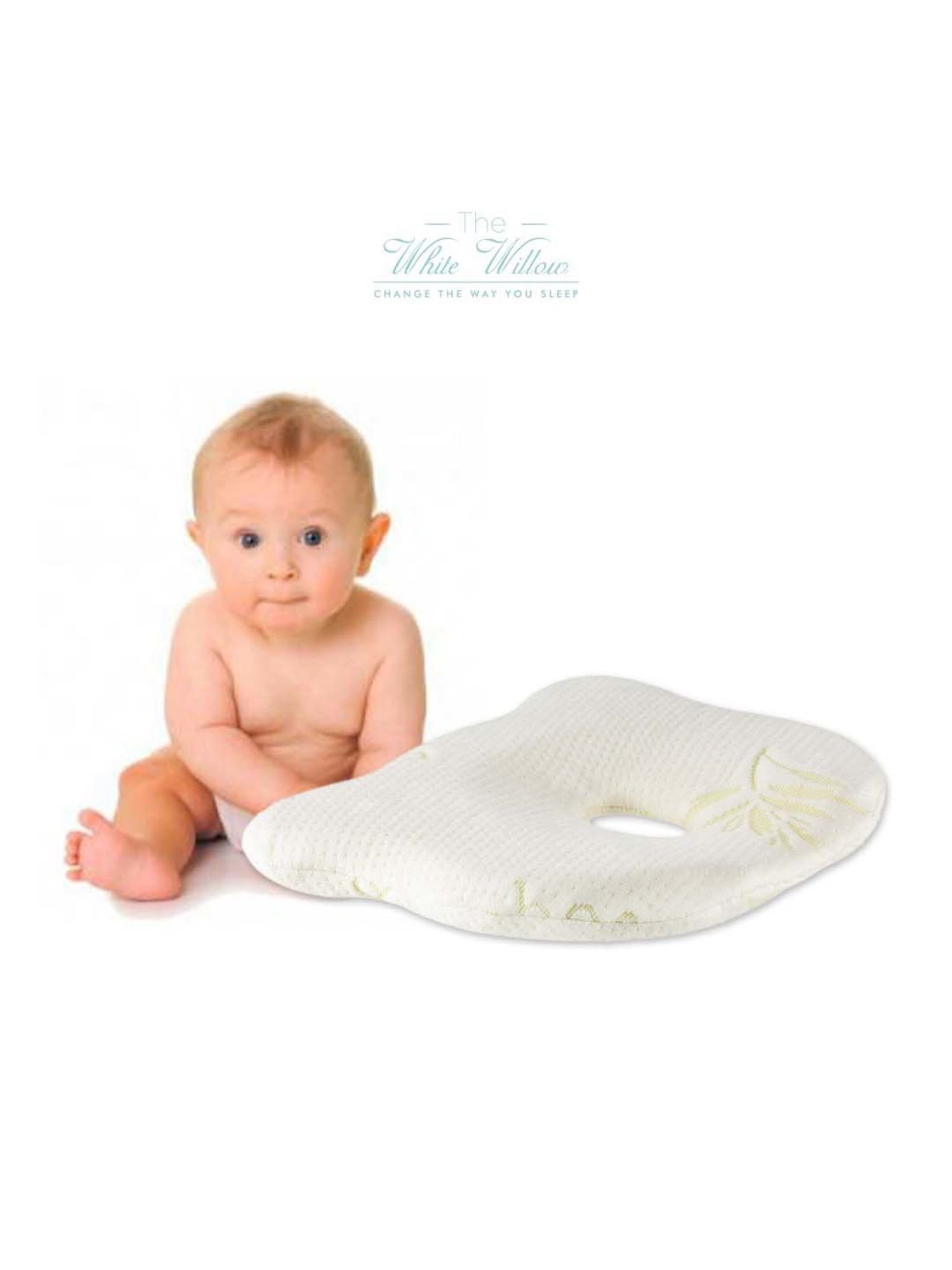 The White Willow White Infant Head Support Pillow - Set of 1