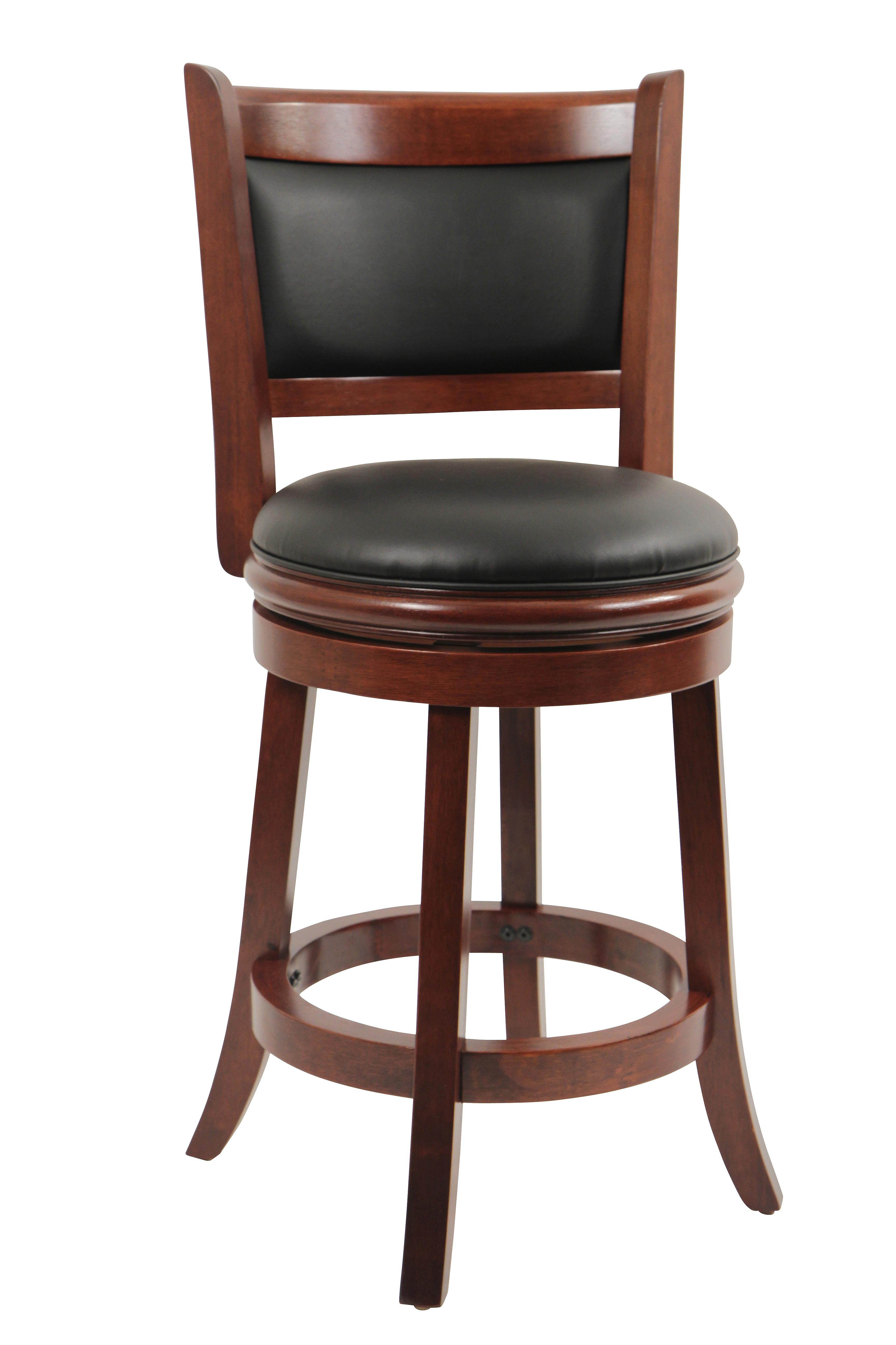 Boraam 24" Augusta Swivel Stool in Lt. Cherry Finish