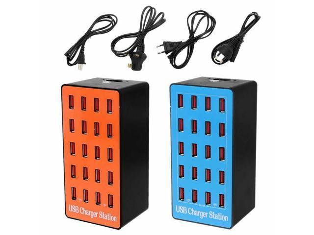 Multi 20-Port USB Hub Charger Power Adapter Wall Fast Charging Dock Station 100W