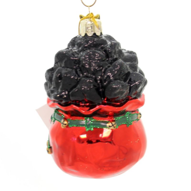 Holiday Ornaments 3.75" Speacial Delivery Coal Bag Noble Gems  -  Tree Ornaments
