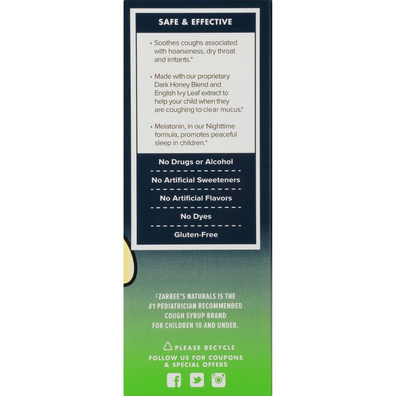 Zarbee's Naturals Children's Daytime/Nighttime Cough Syrup + Mucus Reducer - Grape - 8 fl oz/2ct