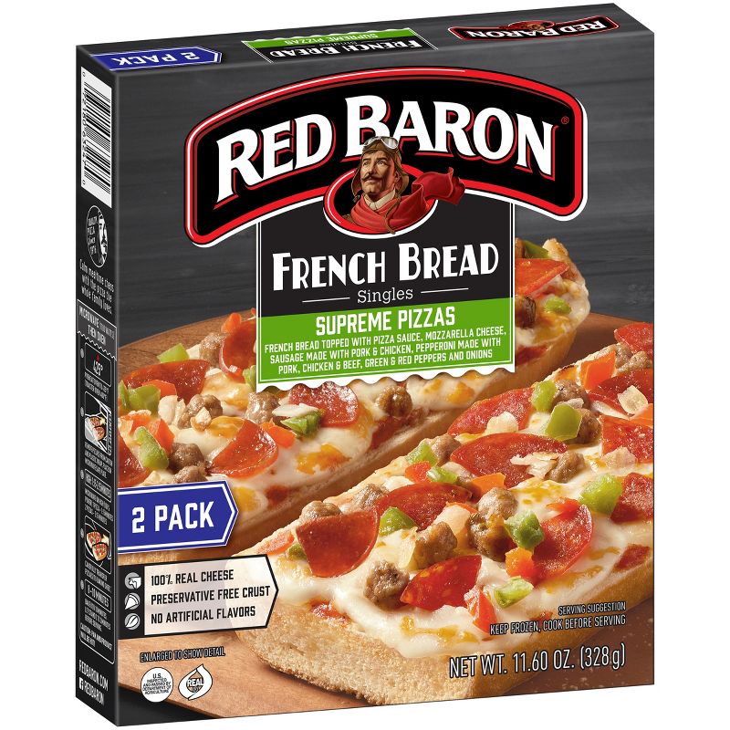 Red Baron French Bread Supreme Frozen Pizza - 11.6oz