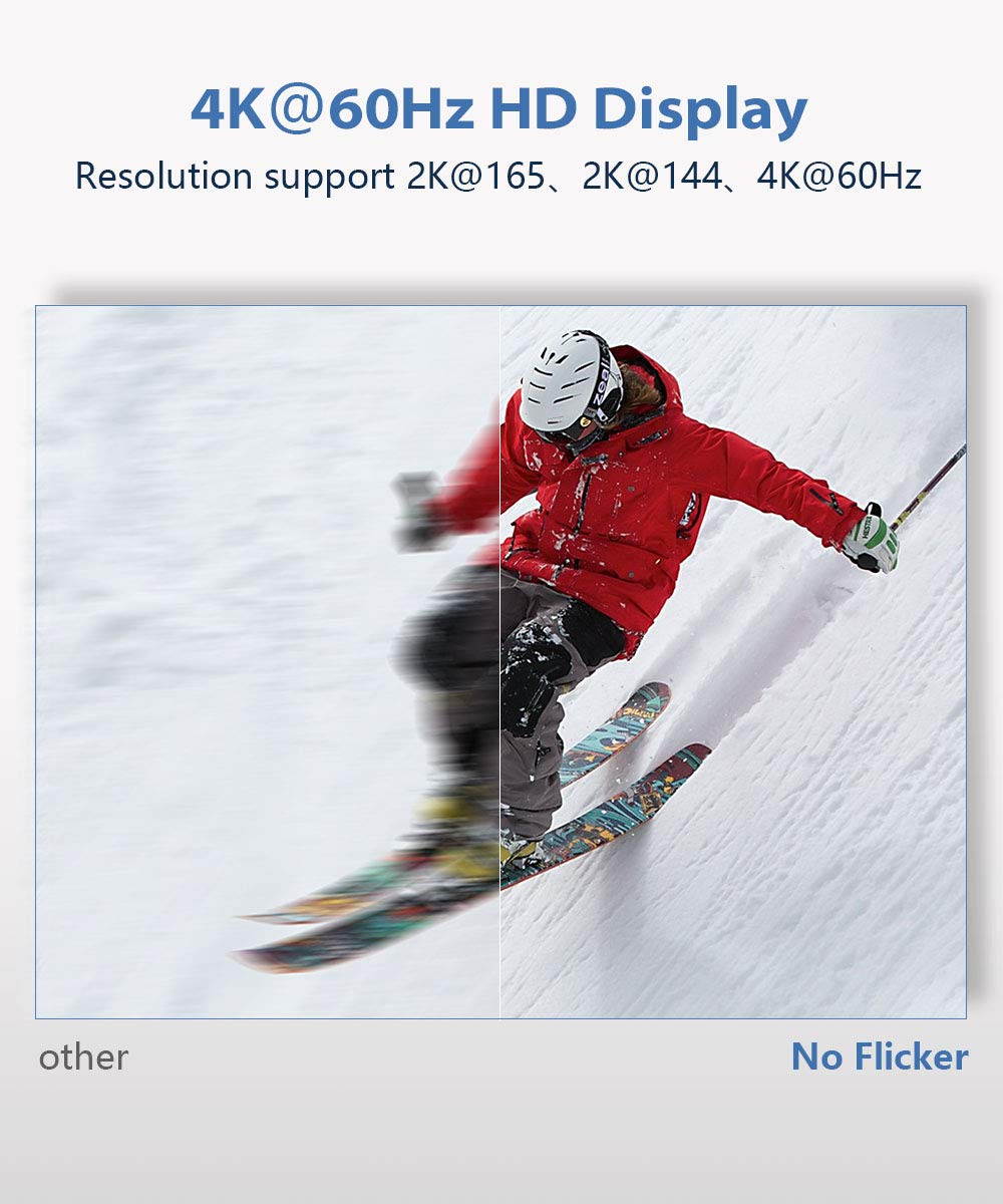 USB C to DisplayPort Cable for Home Office, QGeeM 6ft (4K@60HZ, 2K@165Hz) Thunderbolt 3 to Displayport Cable Compatible with MacBook Pro/Air, Ipad Pro 2020/2018, Surface Book 2, XPS 15/13