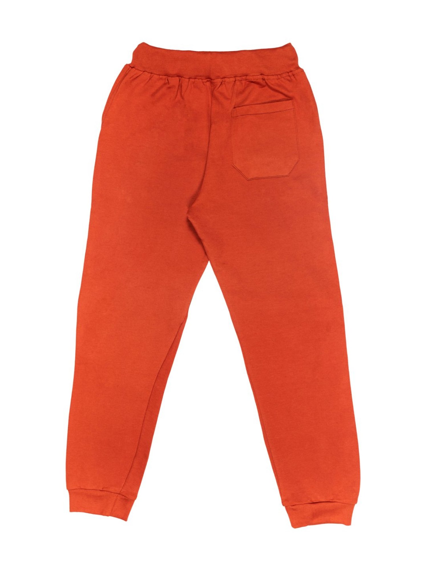Todd N Teen Kids Rust Cotton Graphic Print Joggers