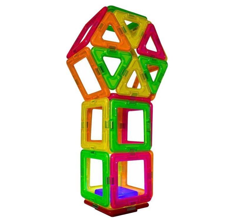 Magformers Neon 28 PC Blacklight Set
