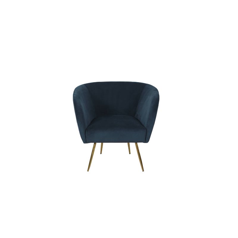Ashby Accent Chair Textured Velvet Navy - HomePop