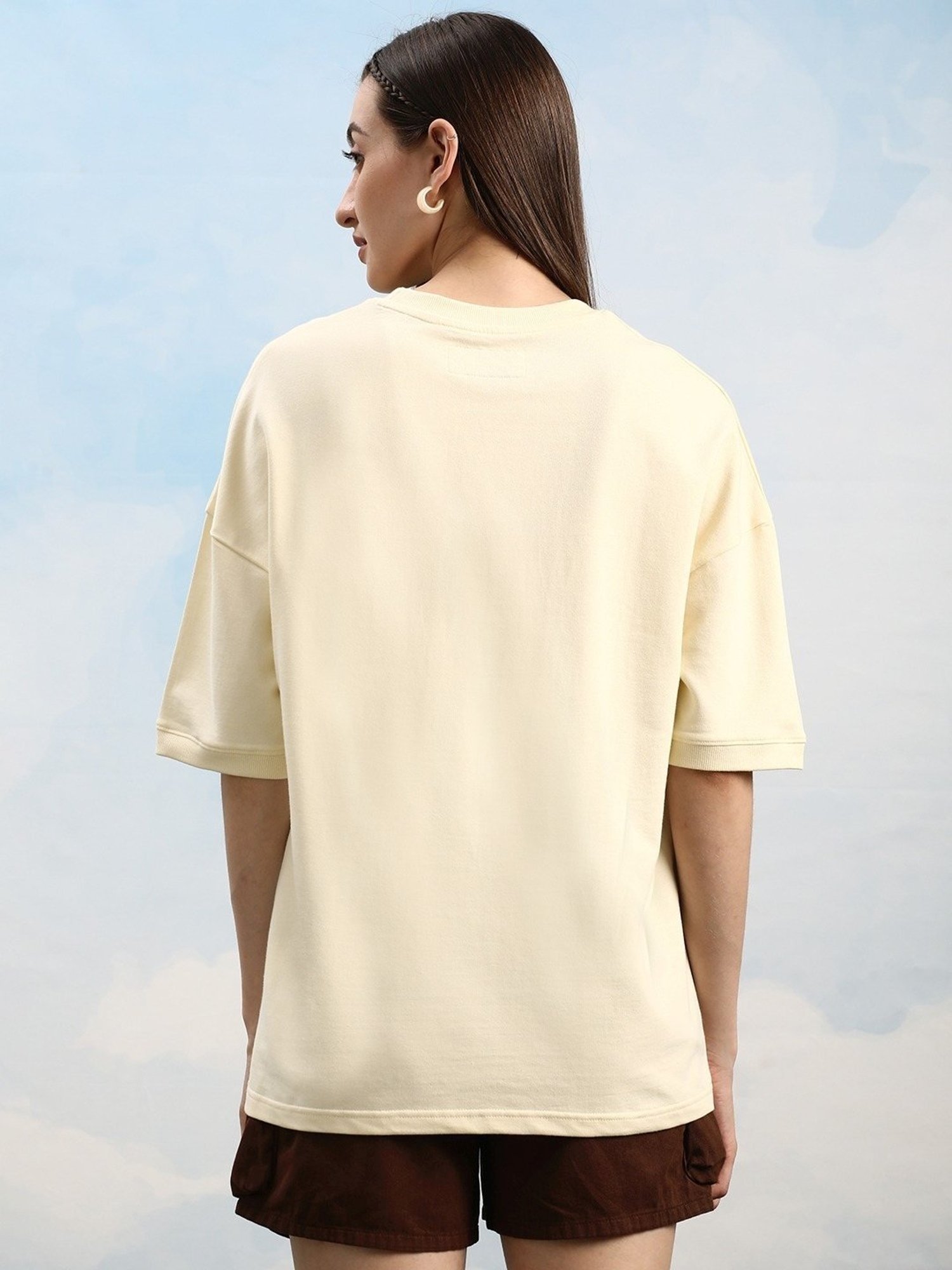 Dillinger Off White Loose Fit Printed Unisex T-Shirt