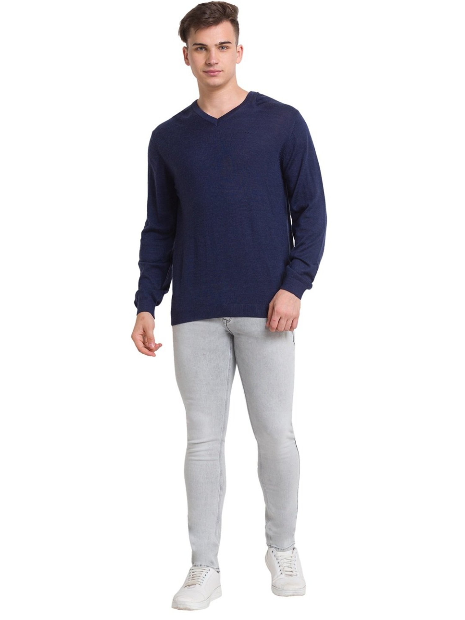 ColorPlus Blue Tailored Fit Sweater