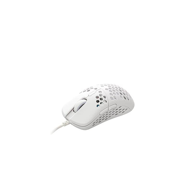 Mira S Ultra Lightweight Honeycomb Shell Wired RGB Gaming Mouse Up to 12 000 cpi | 6 Buttons 61g Only MiraS White