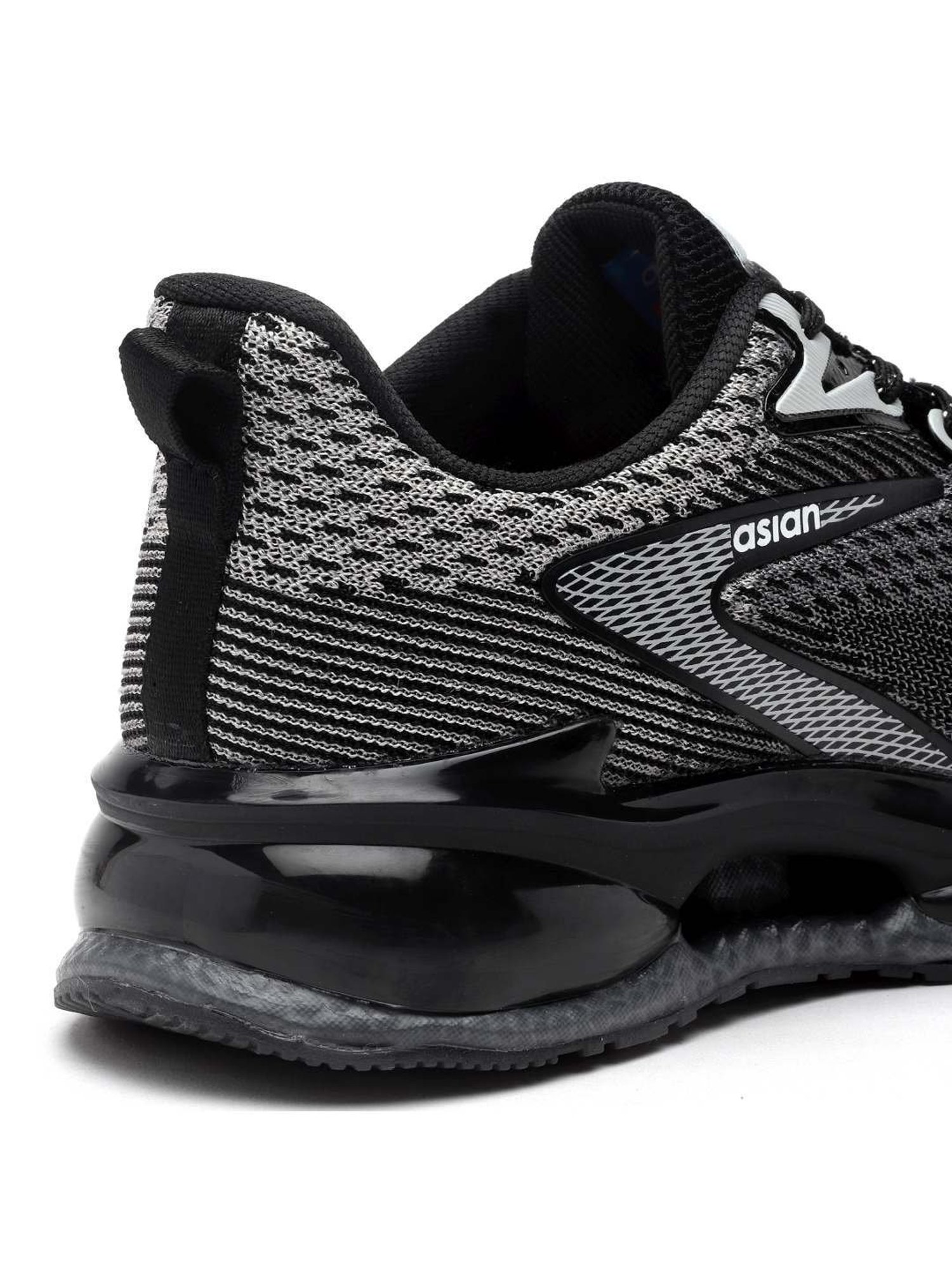 Asian Men's Black Running Shoes