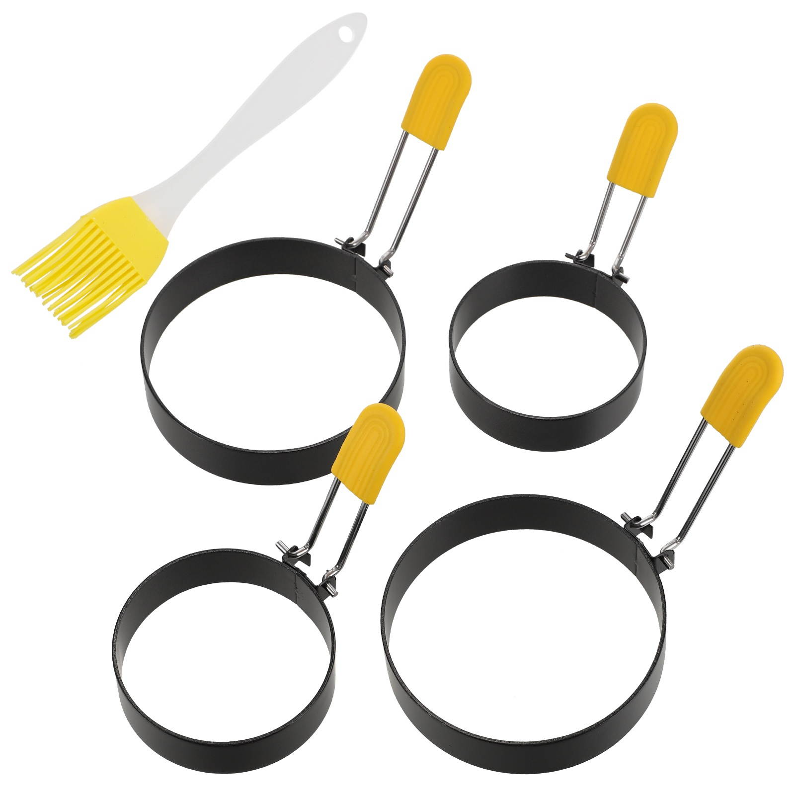 5pcs Helpful Egg Cooker Rings Egg Molds Egg Frying Molds Egg Ring Molds for Kitchen