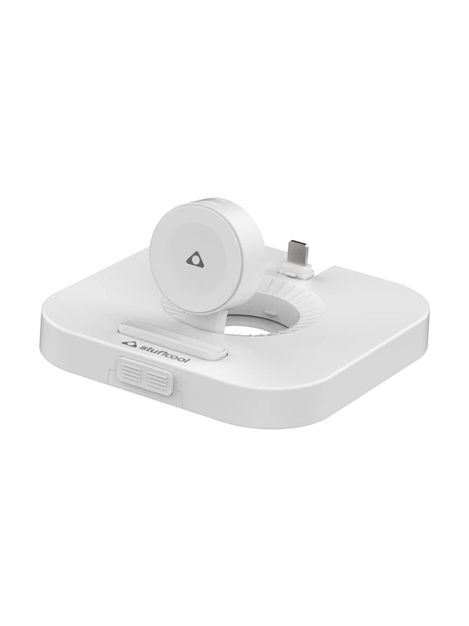 Stuffcool WC810 3-in-1 Wireless Charging Station for iPhones, Samsungs, Apple Watch (White)