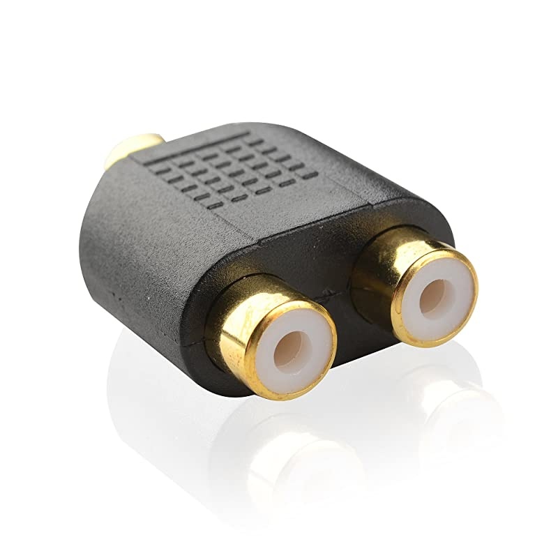 5Pack Gold Plated RCA Split Adapter