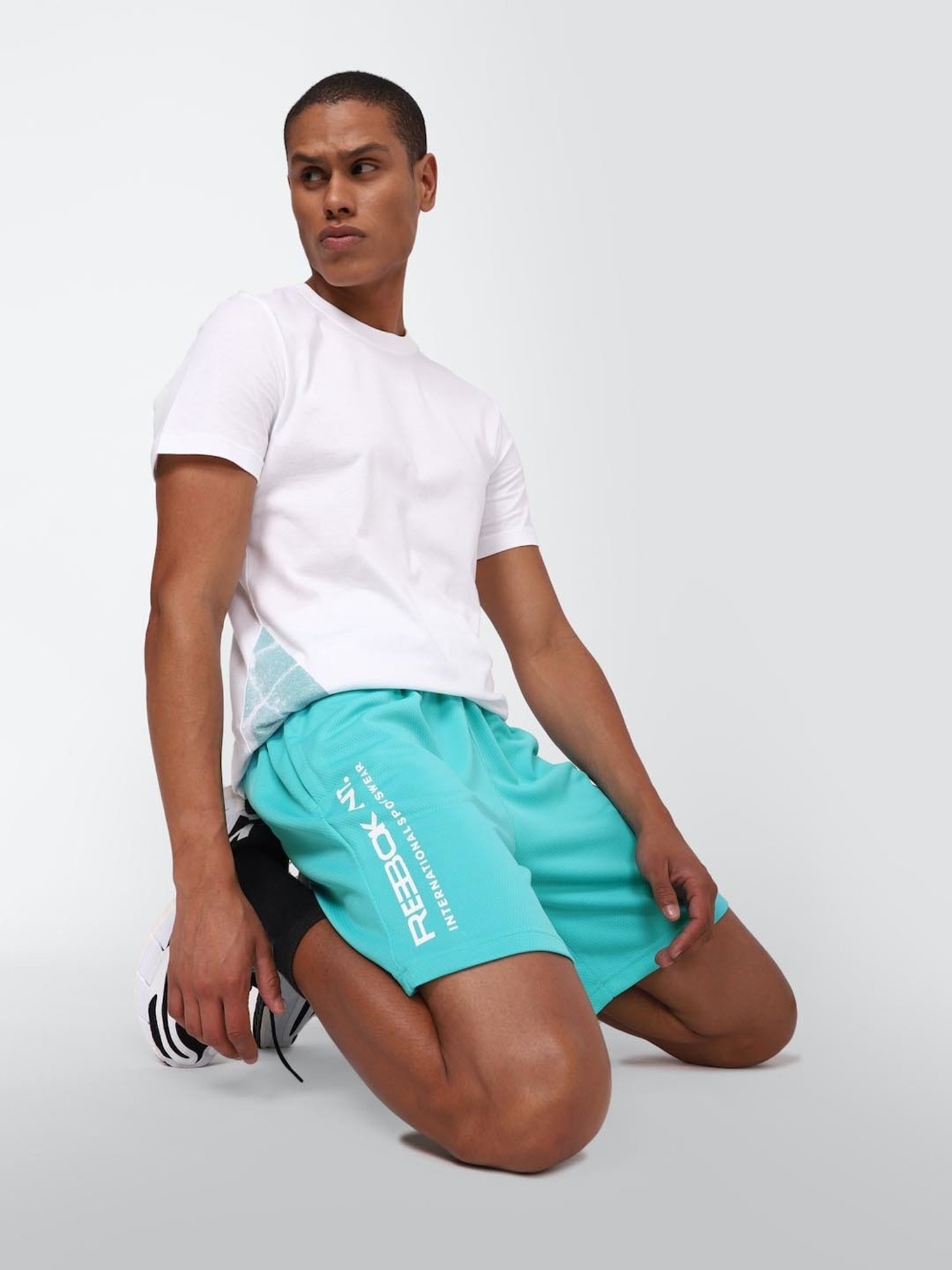 Reebok Blue Regular Fit Sports Shorts