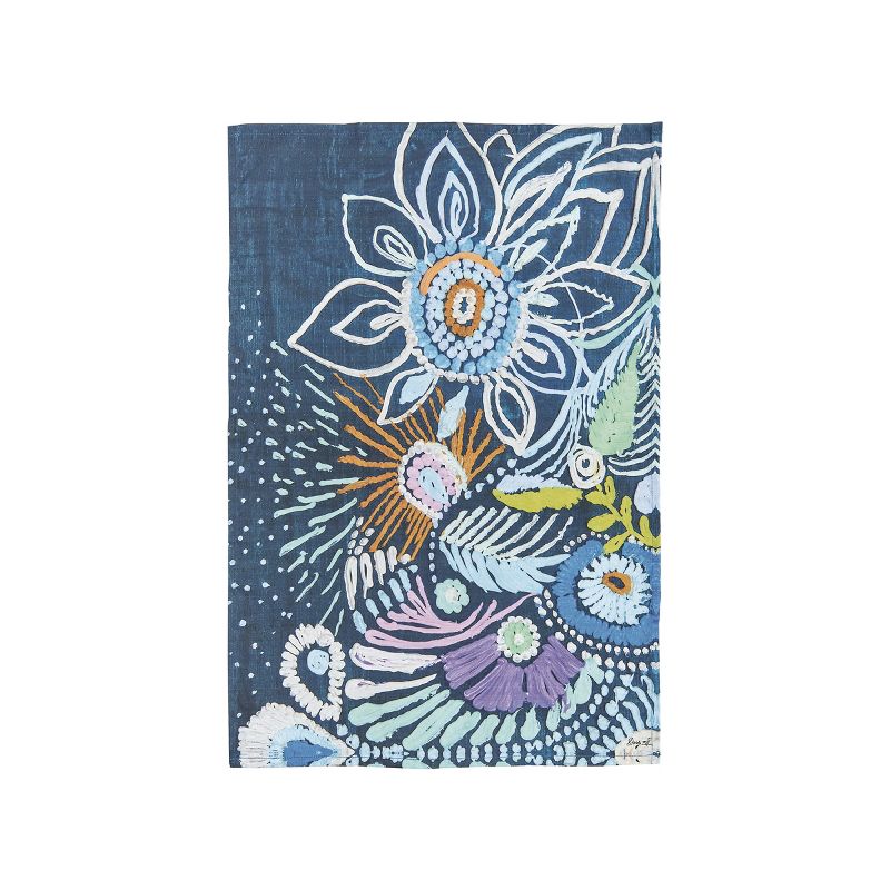 carol & frank Abstract Floral Towel