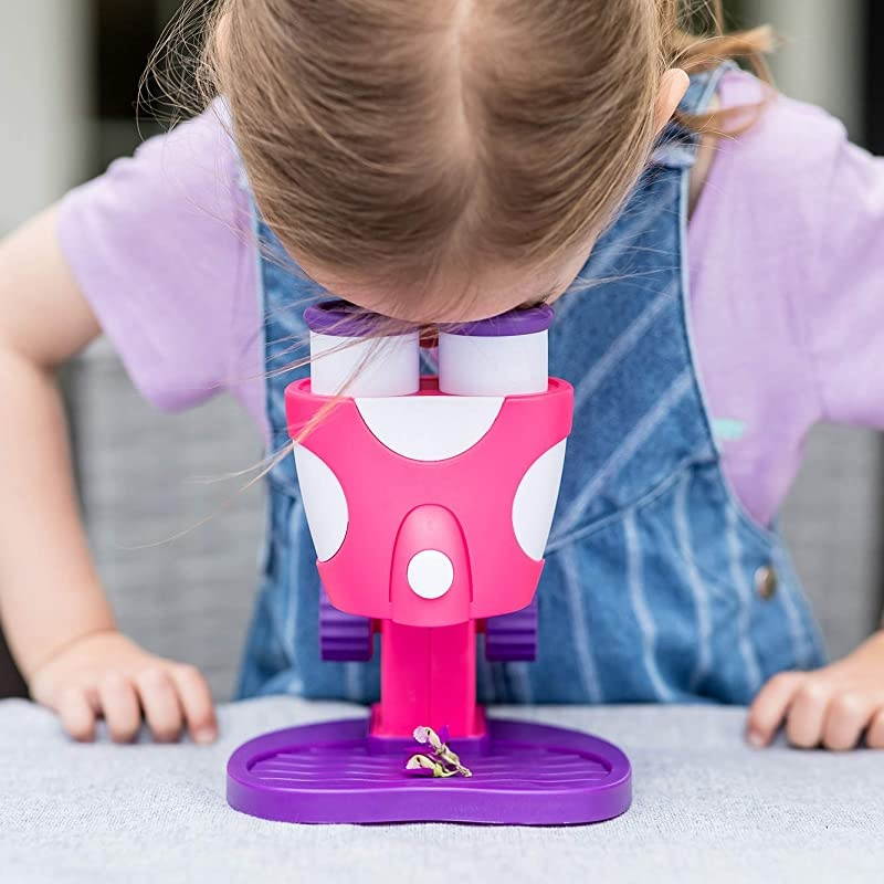 GeoSafari Jr My First Microscope Pink STEM Toy for Preschoolers