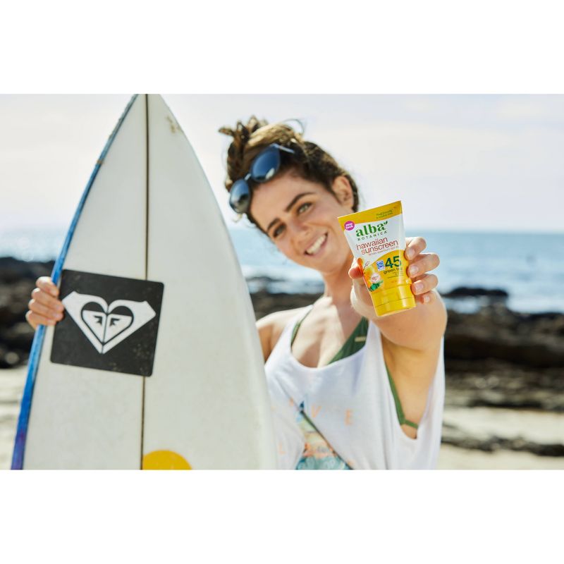 Alba Botanica Hawaiian Green Tea Sunscreen Lotion - SPF 45 - 4oz
