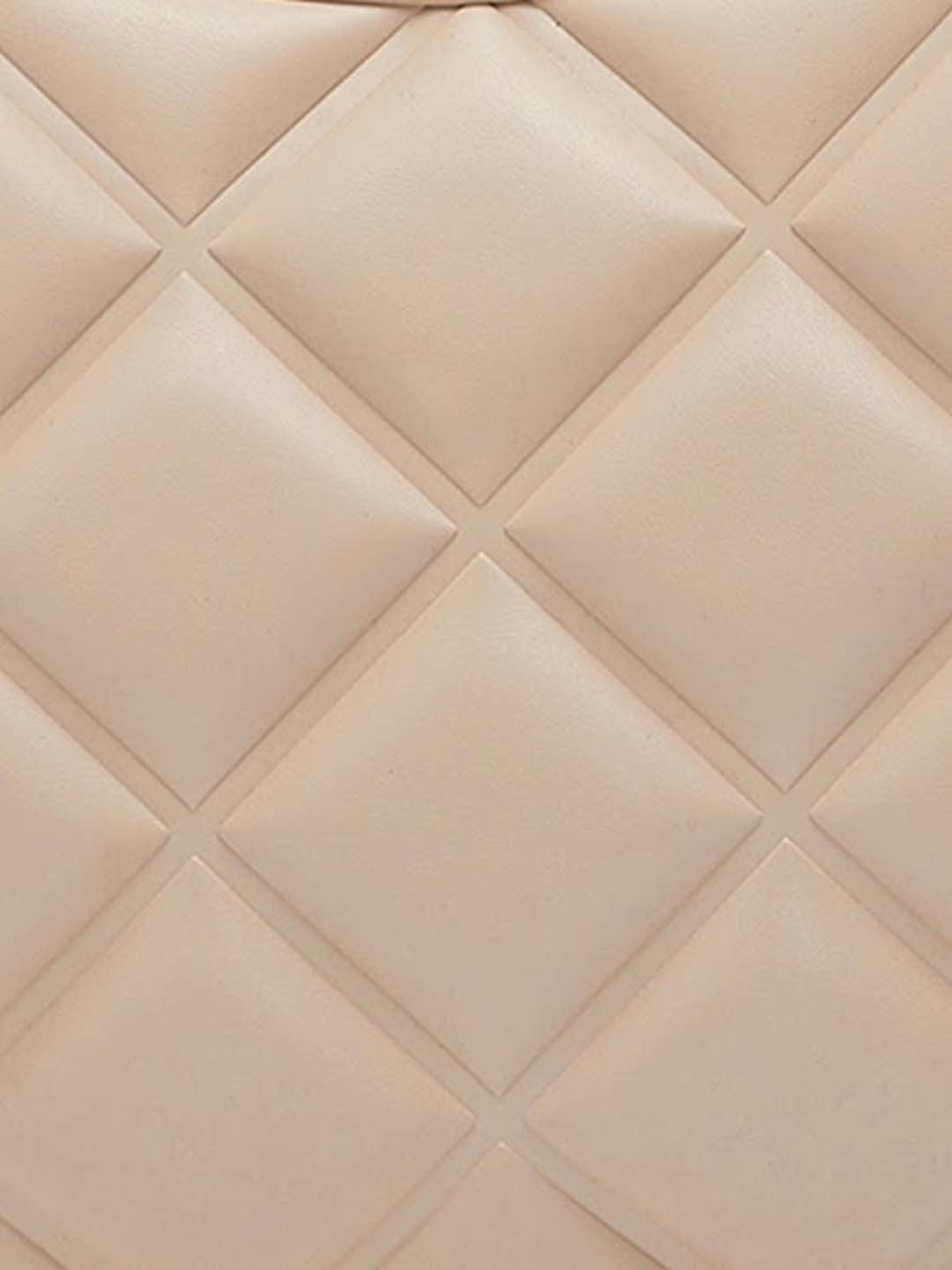 Miraggio Beige Quilted Medium Hobo Shoulder Bag