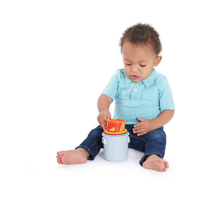 Bright Starts Sesame Street Oscar Stacking Cups - 5pc