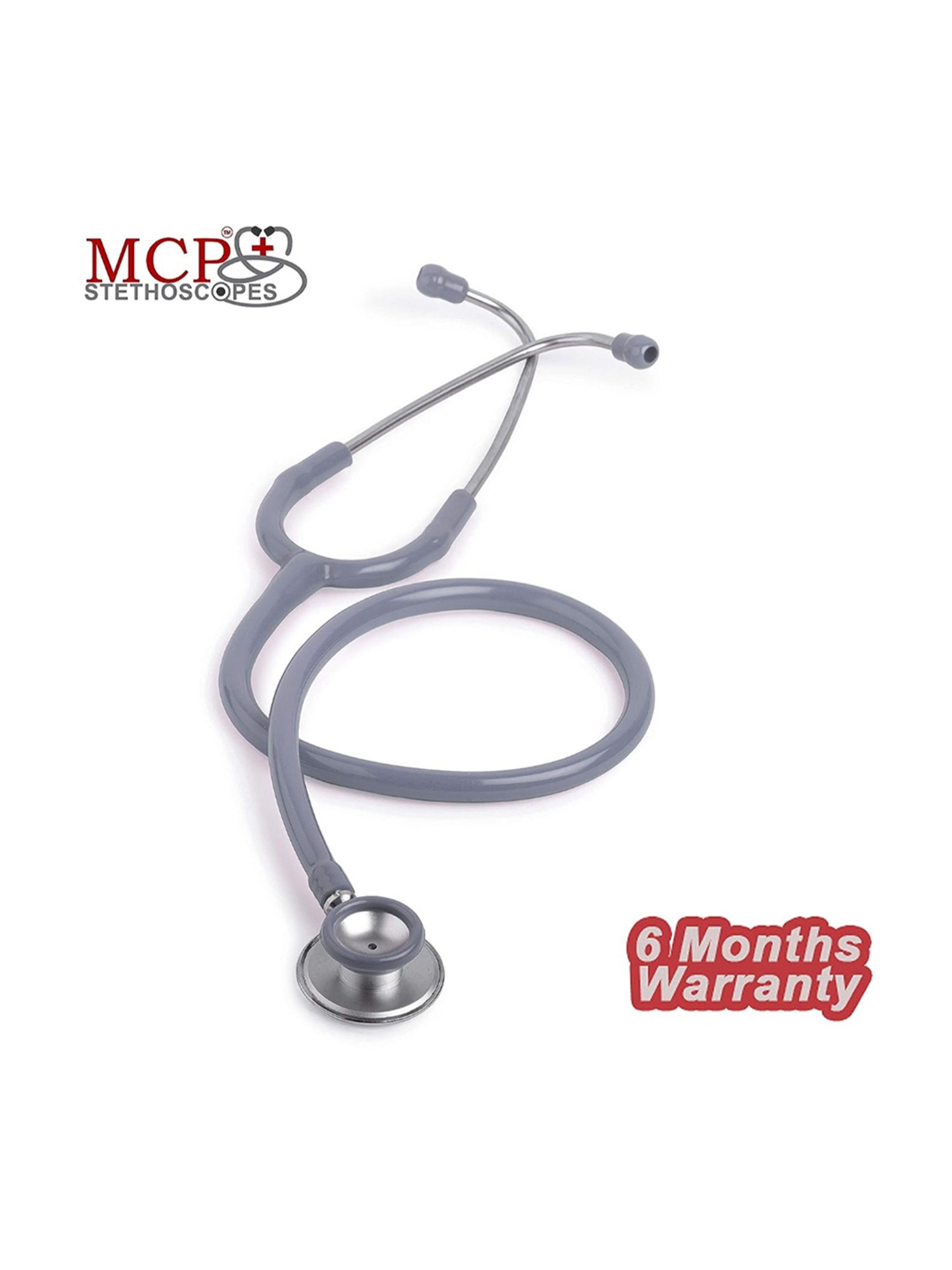 MCP Supertone Stethoscope For Doctors, Medical Students and Nurses (Grey)