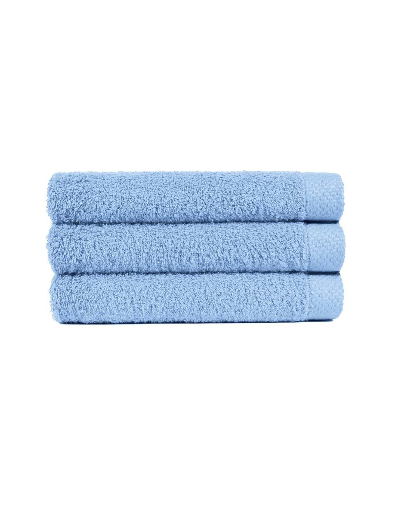 DDECOR Live Beautiful Blue Cotton 550 GSM Hand Towel - Set of 1