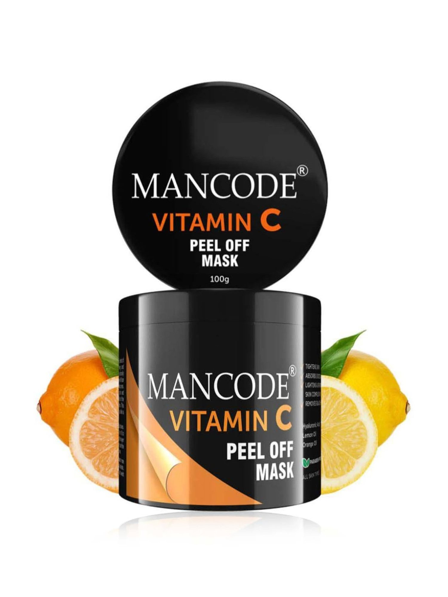 Mancode Vitamin C Peel off Mask - 100 gm