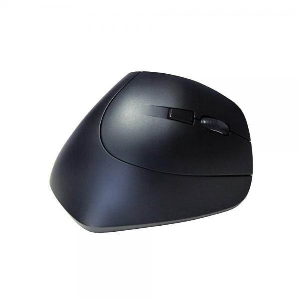 MOJO Silent Bluetooth Vertical Mouse - Wireless Optical Ergonomic Mouse w/ Adjustable Sensitivity