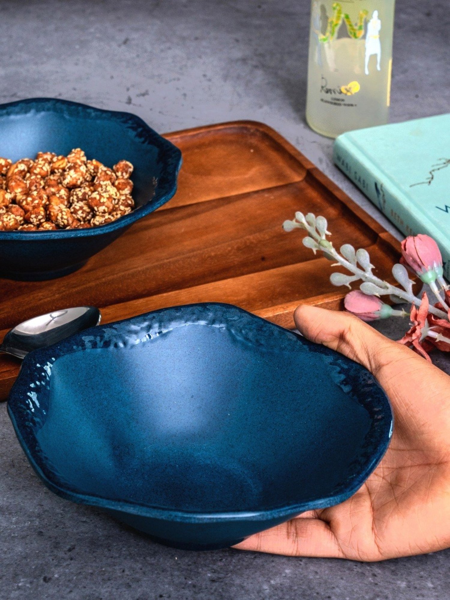 Stehlen Blue Melamine Primer Bowl - Set of 2