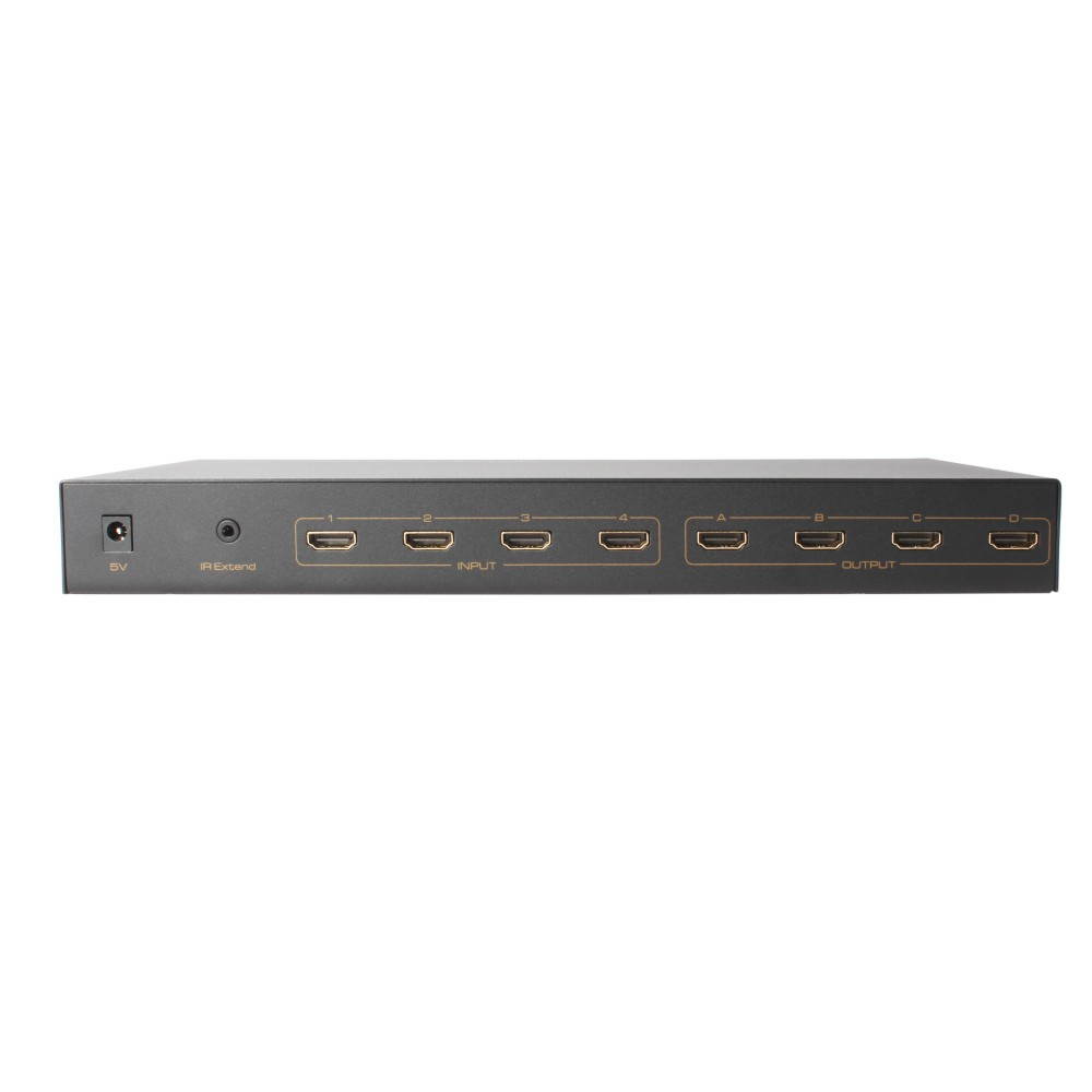 4X4 HDMI Matrixl,Support Blue-Ray DVD24/50/60fs/HD-DVD/xvYCC,Four Input HD Source signals switch and distribute to four HD Displays