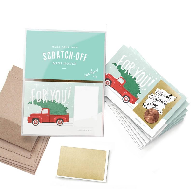 Assorted Trunk Scratch Off Mini Note Cards