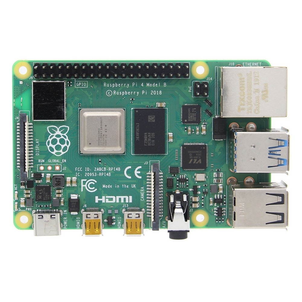 Catda 8GB RAM Raspberry Pi 4B + Cover Box + Power Supply + 32/64GB Memory Card +Micro HDMI DIY Kit-US Plug/32G