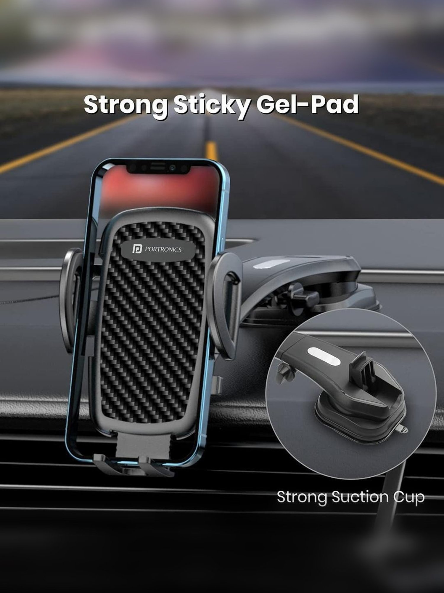 GRIPP Magic Stand Compatible for All Mobile Phones Devices (Black)