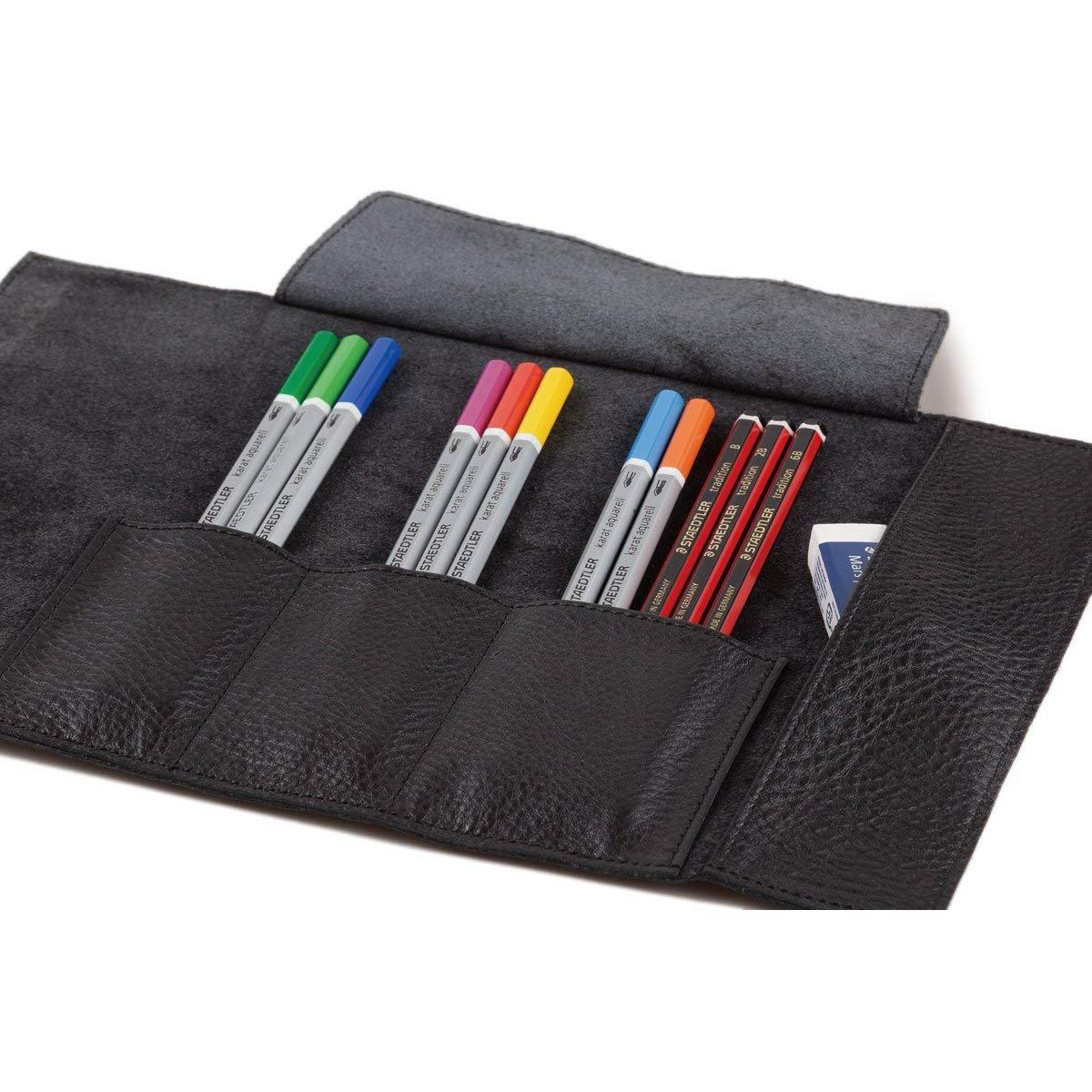 Staedtler Black Leather Pen Case 900 Lc-bk [Japan Import]