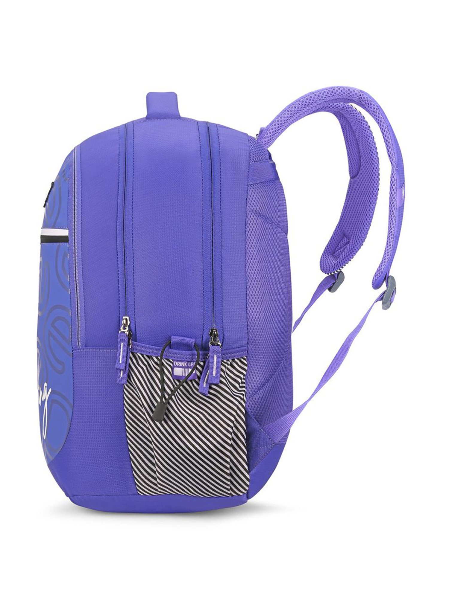 Skybags Klan 01 Purple Polyester Printed Backpack - 32 Ltrs