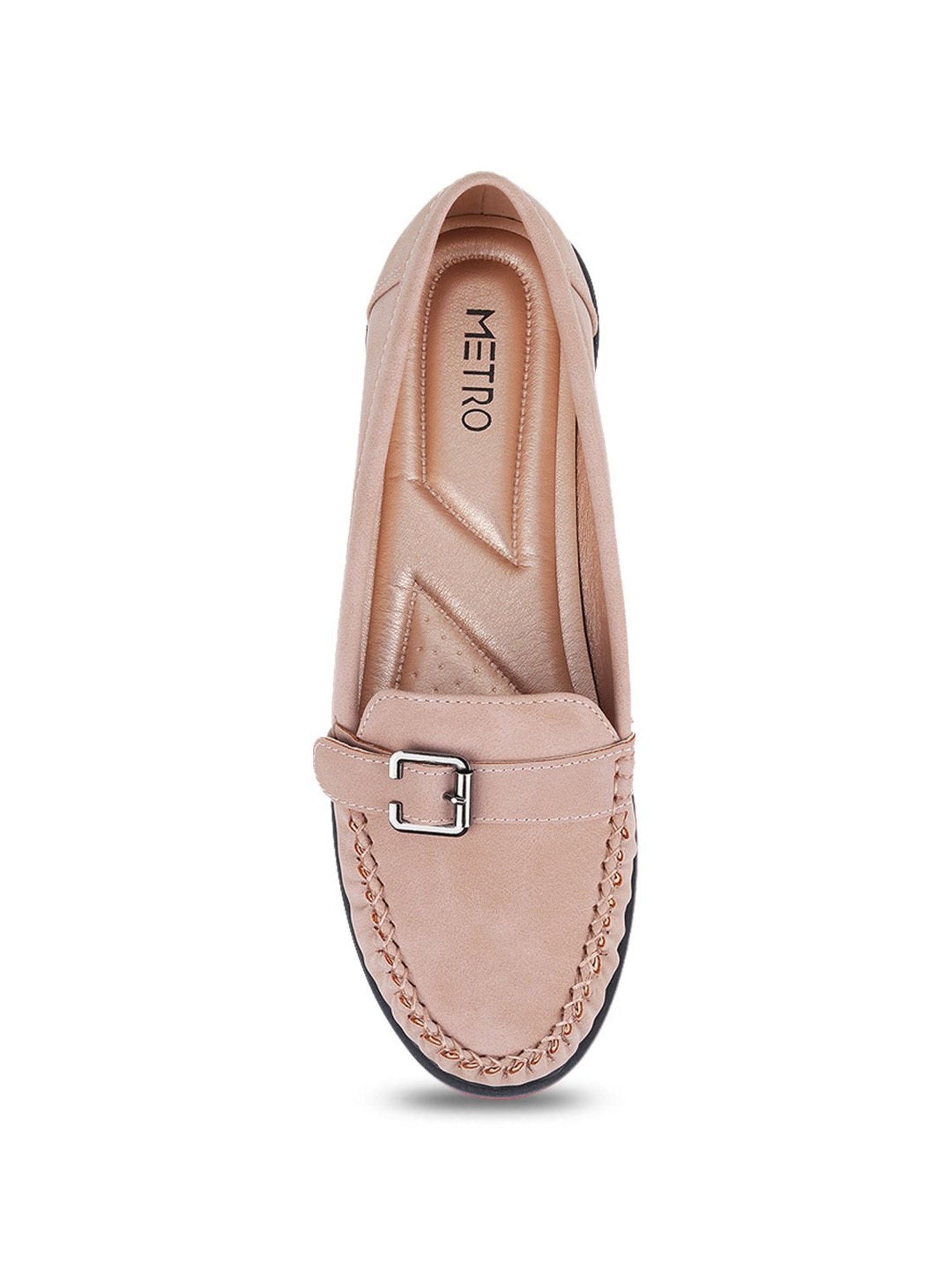 Metro Women's Peach Casual Loafers