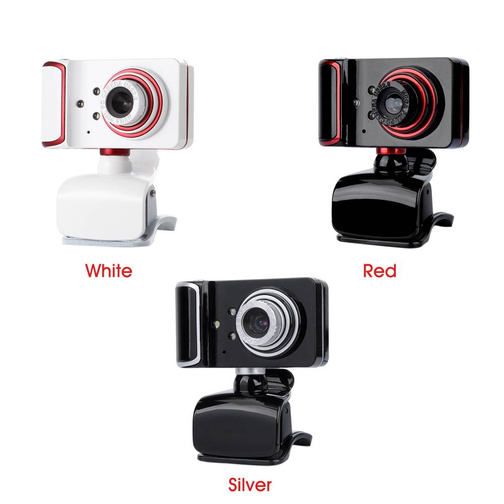 Webcam Camera USB HD Clip On Desktop Computer Drive Free Laptop PC With Mic Home