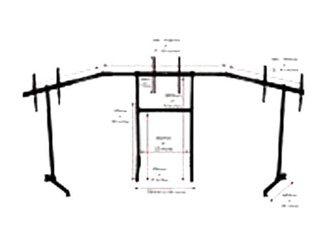 Next Level Racing Free Standing Triple Monitor Stand