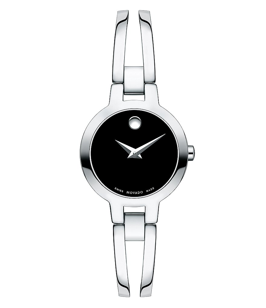 Movado Double Bar Bangle Style Amorosa Watch