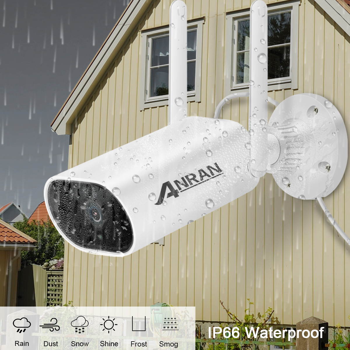ANRAN 5MP IP Camera Wireless Security CCTV Camera WIFI Two Way Audio Waterproof Night Vision Outdoor