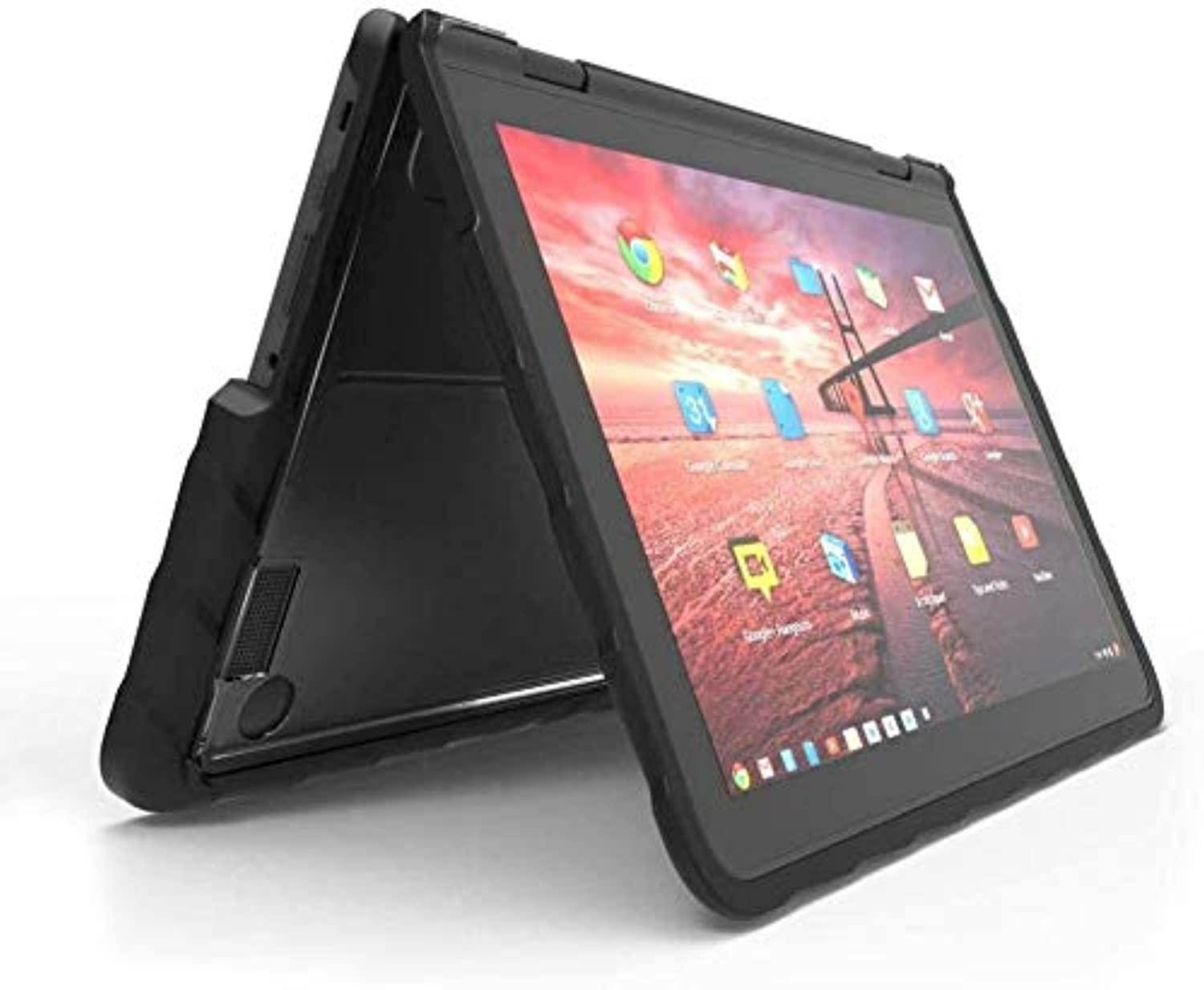 Gumdrop DropTech Lenovo 300e Case - Chromebook Silicone - Polycarbonate - Black