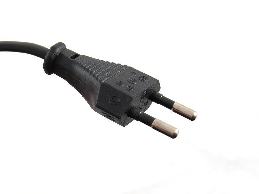 2-Prong  European EU   6 Ft 6 Feet  Ac Wall Cable Power Cord for Led Lcd Tv, Samsung, Apple Tv, Lg Sharp; Canon Pixma, Hp Brother Epson Lexmark Printer, Ps2, Ps3 Slim, Ps4; Dell Sony Asus Gateway