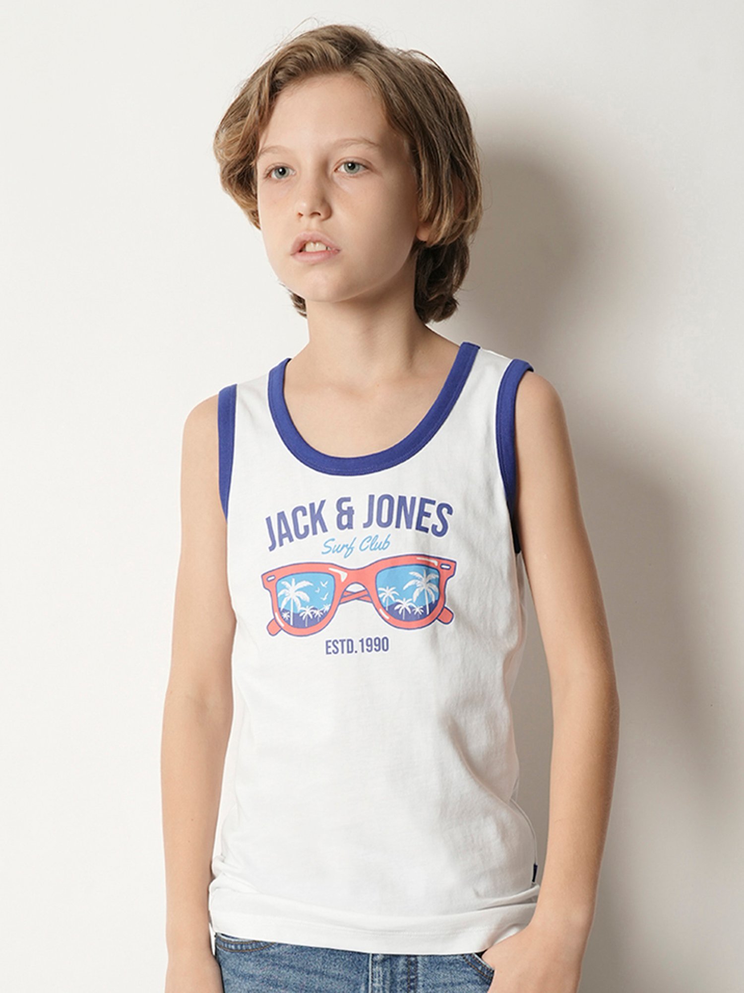 Jack & Jones Junior White Printed T-Shirt
