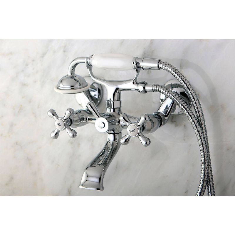 Wall Mounted Tub Faucet Chrome - Kingston Brass