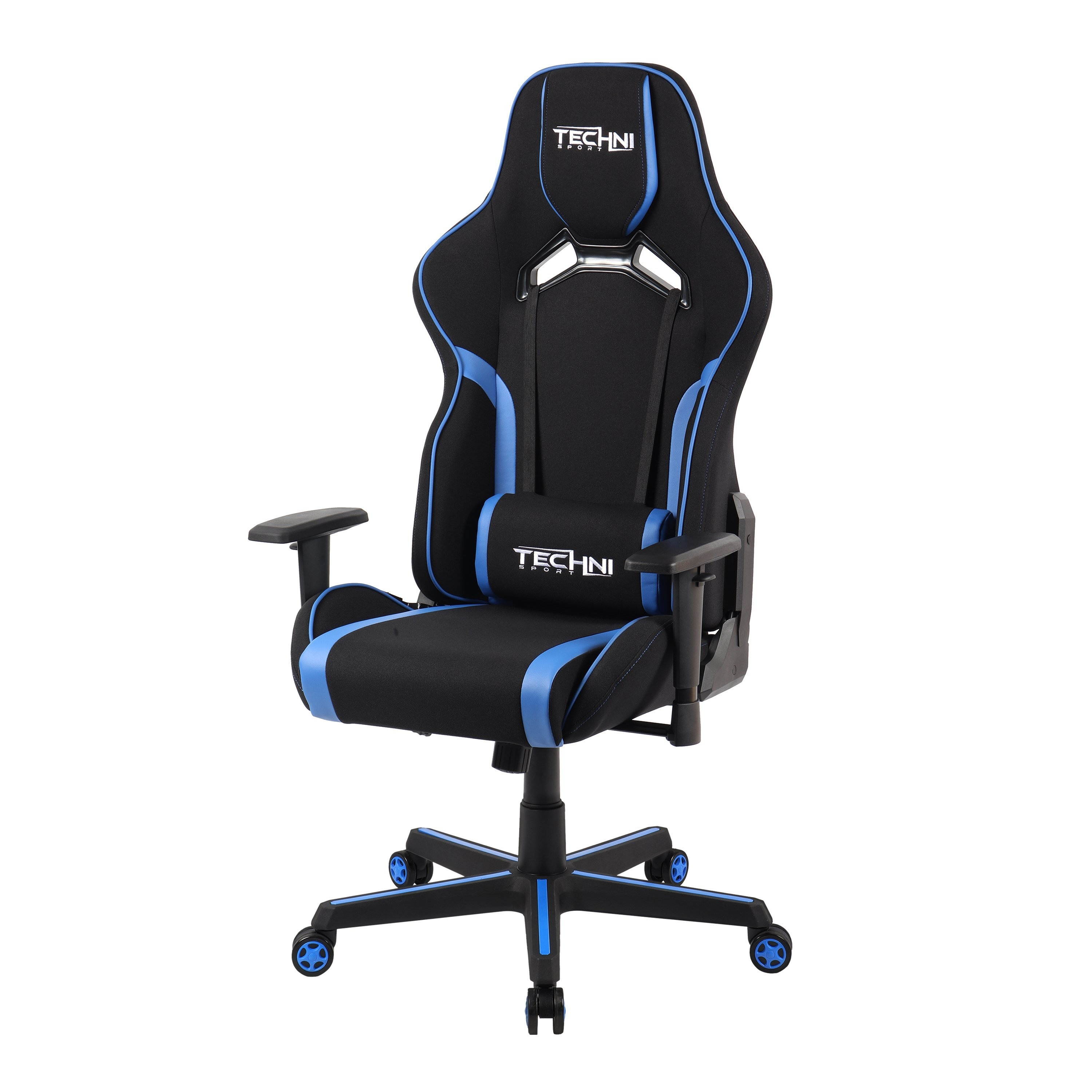 TechniSport TSF-71 Fabric Office-PC Gaming Chair, Blue