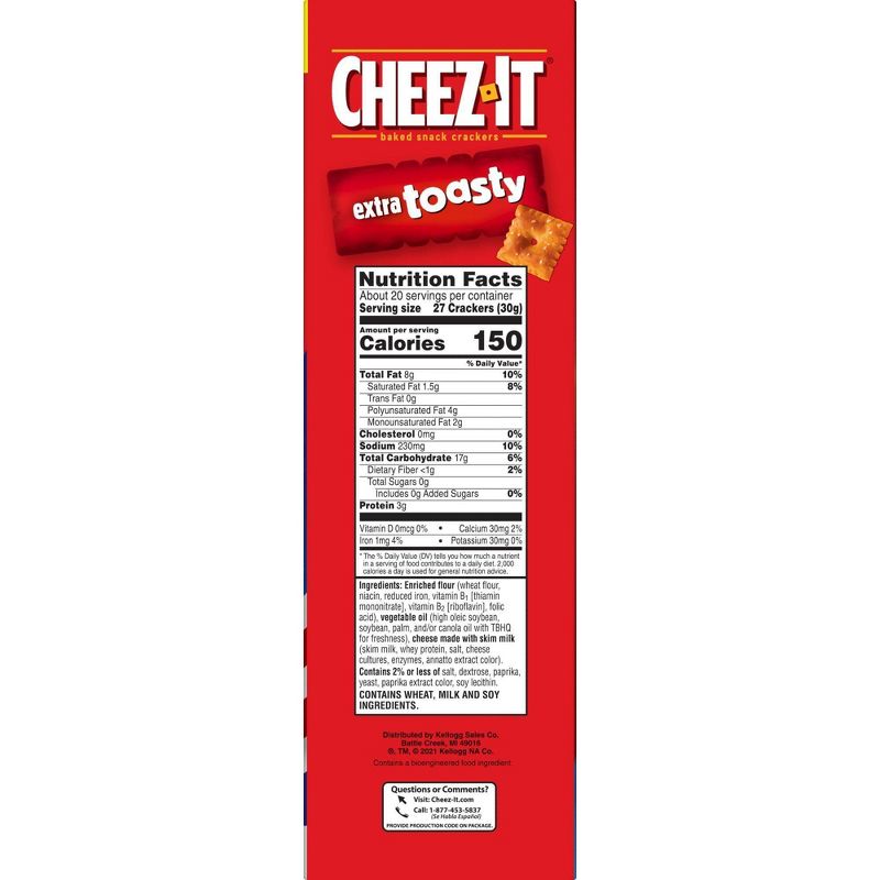 Cheez-It Extra Toasty RWB - 21oz