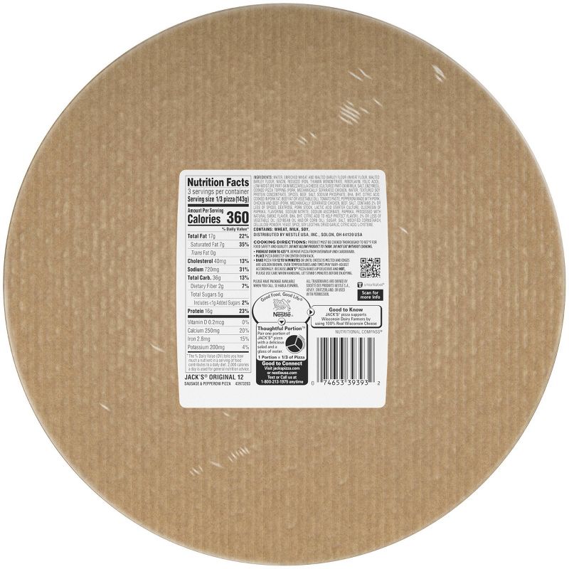 Jack's Original Sausage & Pepperoni Frozen Pizza - 15oz