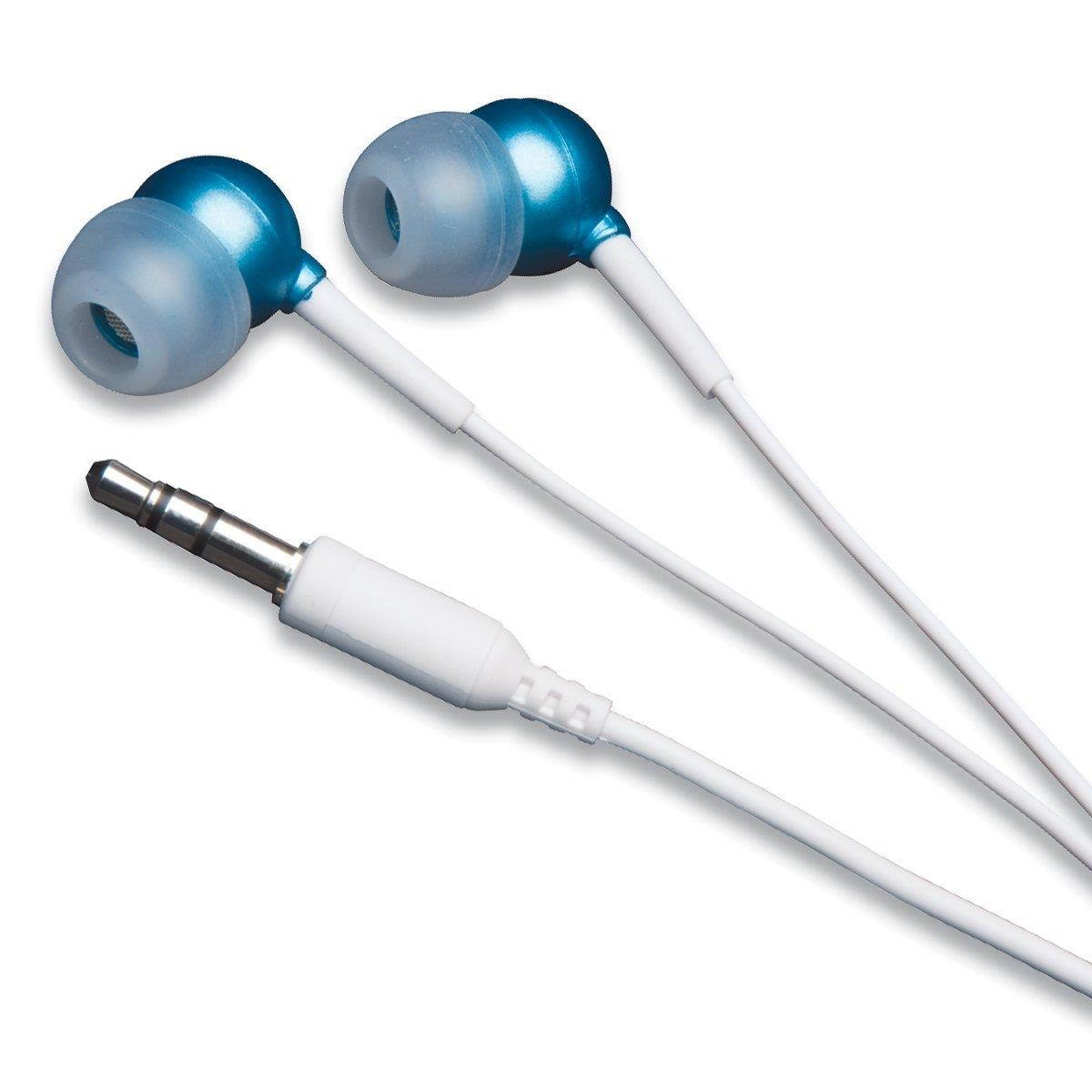 MobileSpec In-Ear Earbud Headphone for iPods/MP3 Players with 3.5mm Plug (Blue)