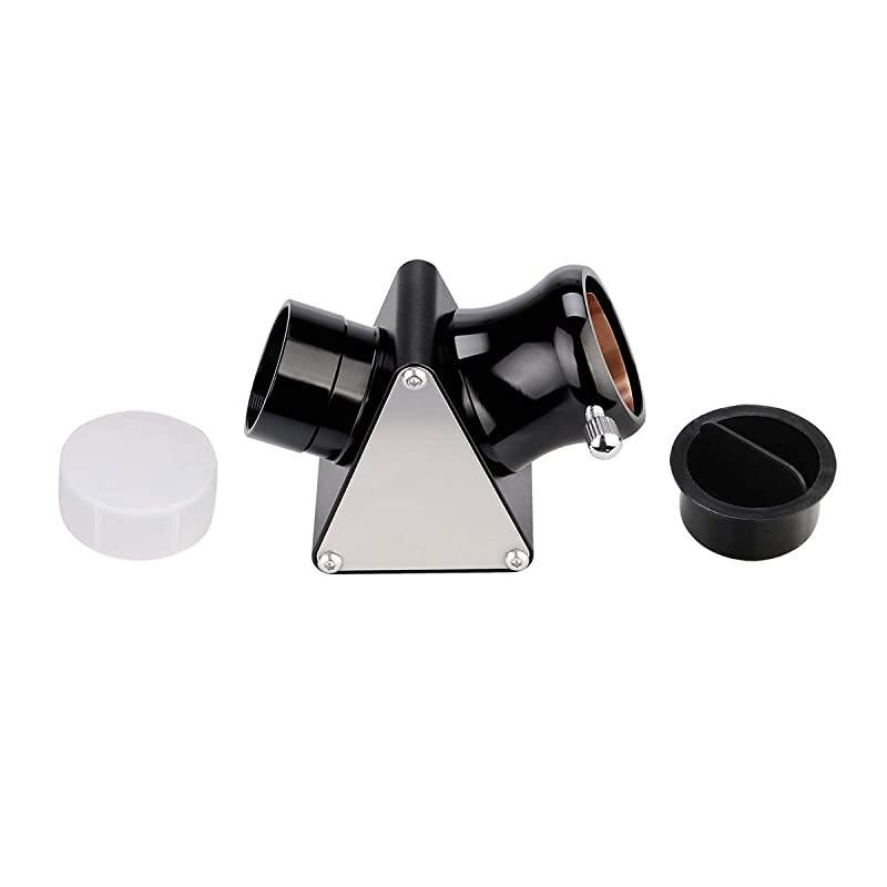 SV138 Diagonal Mirror 125 inch 45 degree Correct Image Prism Diagonal Mirror Fully Metal for Refractor Astronomy Telescope with Dust Cover