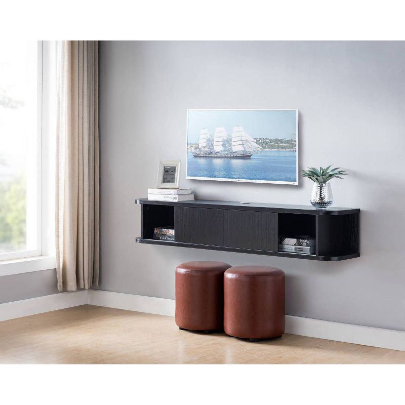 60" Edwige Floating TV Console Cappuccino - miBasics