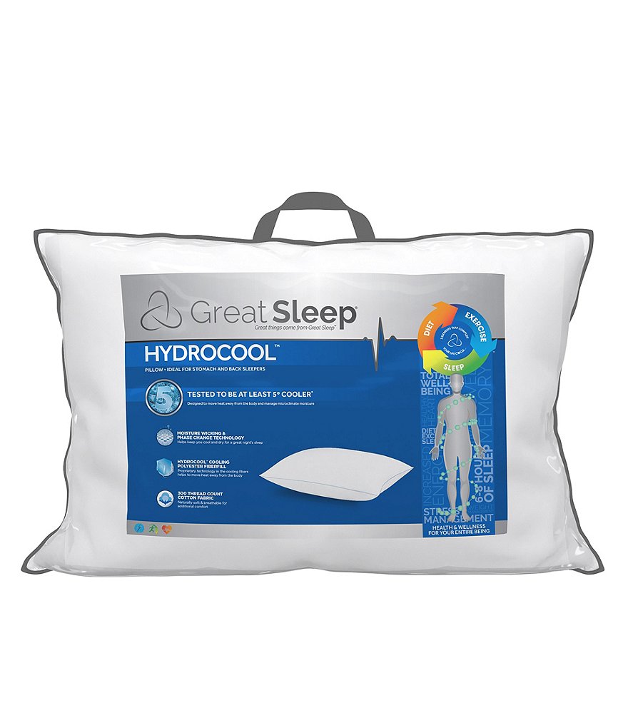 Hollander Great Sleep Hydrocool Stomach/Back Sleeper Pillow